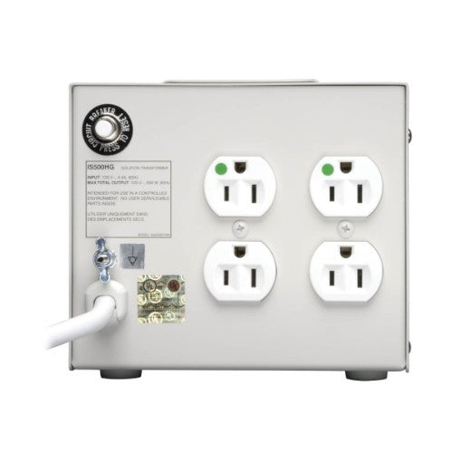 Tripp Lite IS500HG surge protector White 4 AC outlet(s) 120 V 120.1" (3.05 m)