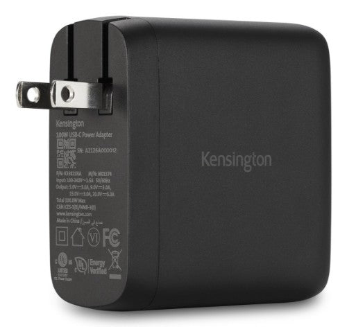 Kensington K33821NA power adapter/inverter Indoor 100 W Black