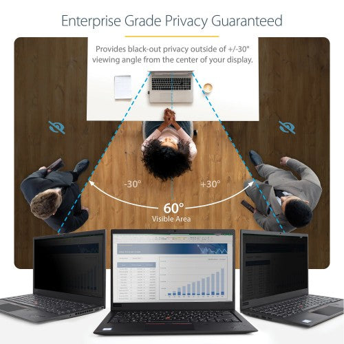 StarTech.com 156L-PRIVACY-SCREEN display privacy filters 15.6" Laptop Frameless display privacy filter