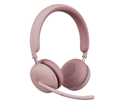 Logitech 981-001303 headphones/headset Wireless Head-band Office/Call center Bluetooth Rose