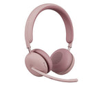 Logitech 981-001303 headphones/headset Wireless Head-band Office/Call center Bluetooth Rose