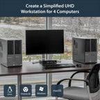 StarTech.com SV431DPUA2 KVM switch Rack mounting Black