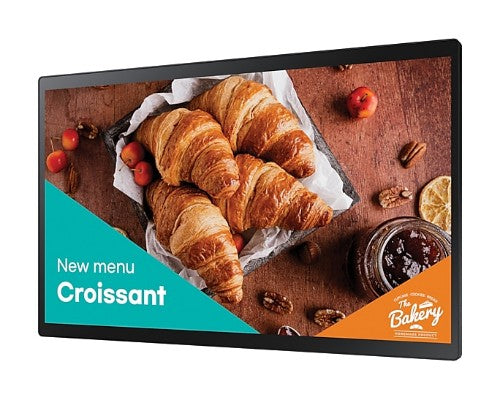 Samsung QB24C-T Digital signage flat panel 23.8" LED Wi-Fi 250 cd/m² Full HD Black Touchscreen Built-in processor Tizen 7.0