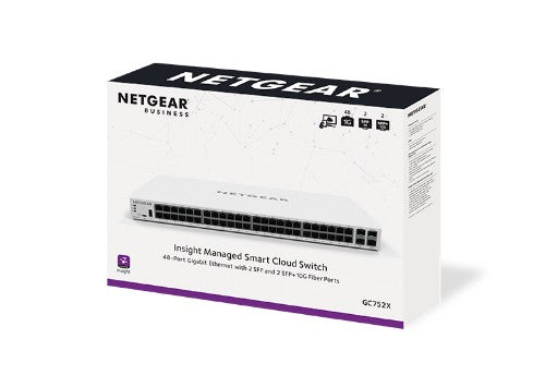 NETGEAR GC752X Managed L2/L3/L4 Gigabit Ethernet (10/100/1000) Gray