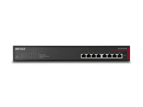 Buffalo BS-MP2008 network switch Managed L2 10G Ethernet (100/1000/10000) 19U Black