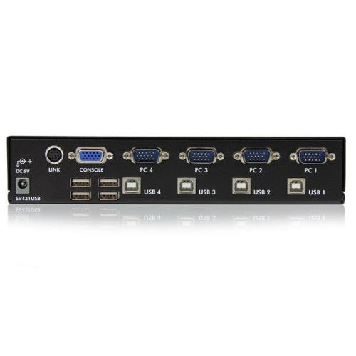 StarTech.com SV431USB KVM switch Rack mounting Black