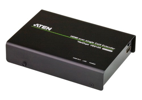 ATEN VE812R AV extender AV repeater Black