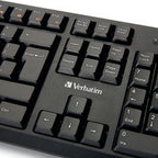 Verbatim 70734 keyboard Mouse included USB QWERTY Black