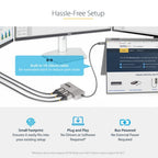 StarTech.com MST14CD123DP USB graphics adapter 4096 x 2160 pixels Gray