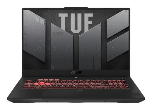 ASUS TUF Gaming A17 FA707NU-DS53-CA AMD Ryzen™ 5 7535HS Laptop 17.3" Full HD 16 GB DDR5-SDRAM 512 GB SSD NVIDIA GeForce RTX 4050 Wi-Fi 6 (802.11ax) Windows 11 Home Black, Gray
