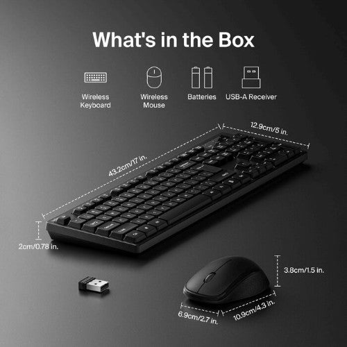 Belkin BBZ010TT keyboard Mouse included Home RF Wireless + USB QWERTY English Black