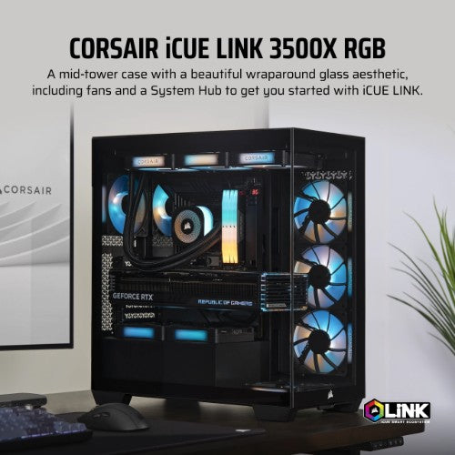 Corsair iCUE LINK 3500X RGB Midi Tower Black
