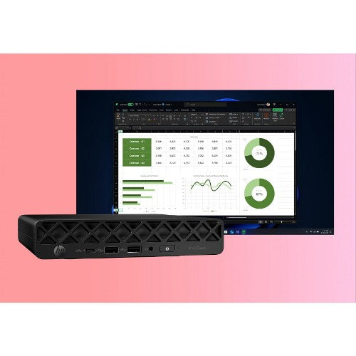 HP ProDesk 4 Mini G1i Desktop AI PC Wolf Pro Security Edition Intel Core Ultra 7 265T 16 GB DDR5-SDRAM 256 GB SSD Windows 11 Pro Mini PC