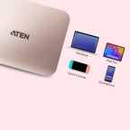 ATEN UH3235 USB 2.0 Type-C Rose Gold