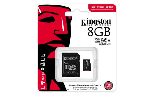 Kingston Technology Industrial 8 GB MicroSDHC UHS-I Class 10
