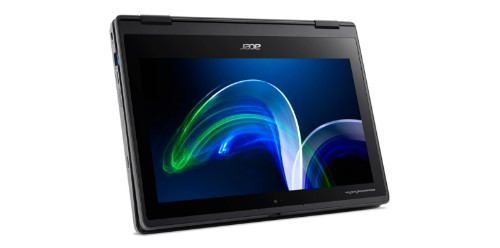 Acer TravelMate Spin B3 TMB311R-32-C47B Intel® Celeron® N N5100 Hybrid (2-in-1) 11.6" Touchscreen HD 8 GB DDR4-SDRAM 128 GB Flash Wi-Fi 6 (802.11ax) Windows 11 Pro Black