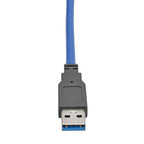 Tripp Lite U324-001-APM USB cable USB 3.2 Gen 1 (3.1 Gen 1) 11.8" (0.3 m) USB A Black, Blue