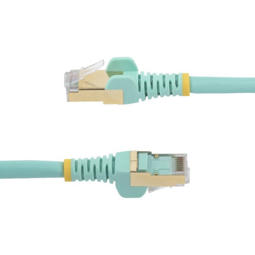 StarTech.com C6ASPAT20AQ networking cable Turquoise 240.2" (6.1 m) Cat6a