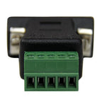 StarTech.com RS422 RS485 Serial DB9 -> Terminal Block Adapter Black