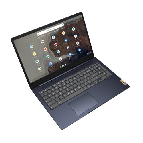 Lenovo IdeaPad 3 Chrome 15IJL6 Intel® Pentium® Silver N6000 Chromebook 15.6" Touchscreen Full HD 4 GB LPDDR4x-SDRAM 128 GB eMMC Wi-Fi 6 (802.11ax) ChromeOS English Blue