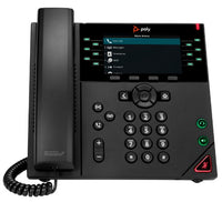 HP Poly VVX 450 12-Line IP Phone and PoE-enabled with Power Supply