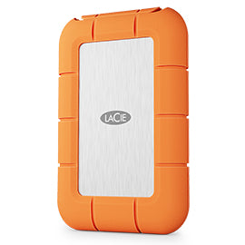 LaCie STND2000400 external solid state drive Thunderbolt technology 2 TB USB Type-C USB4 Gen 3x2 Orange, Stainless steel