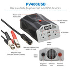 Tripp Lite PV400USB power adapter/inverter Auto 400 W Silver