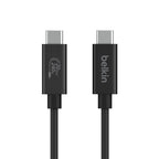 Belkin INZ004TT1.2MBK USB cable USB4 Gen 2x2 47.2" (1.2 m) USB C Black