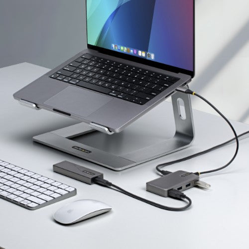 StarTech.com 5G4AB-USB-C-HUB interface hub USB 3.2 Gen 1 (3.1 Gen 1) Type-C 5000 Mbit/s Gray