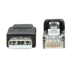 Tripp Lite U009-006-RJ45-X cable gender changer RJ-45 USB 2.0 Type-A Black