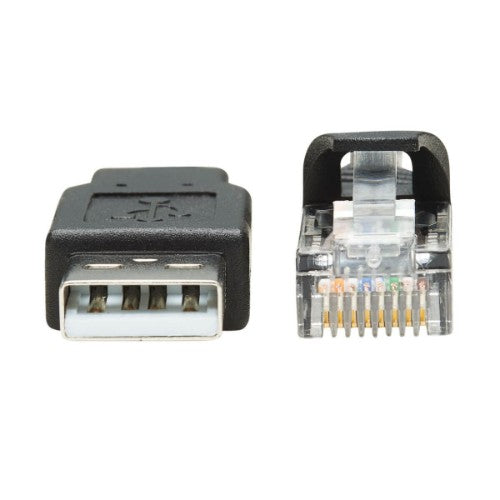 Tripp Lite U009-006-RJ45-X cable gender changer RJ-45 USB 2.0 Type-A Black