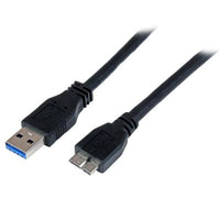 StarTech.com USB3CAUB1M USB cable USB 3.2 Gen 1 (3.1 Gen 1) 39.4" (1 m) USB A Micro-USB B Black