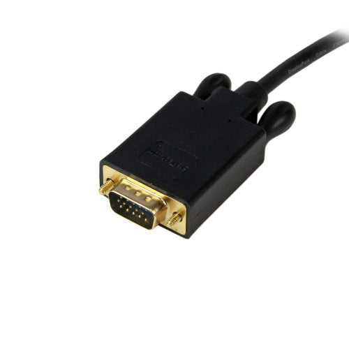 StarTech.com DP2VGAMM15B video cable adapter 181.1" (4.6 m) DisplayPort VGA (D-Sub) Black