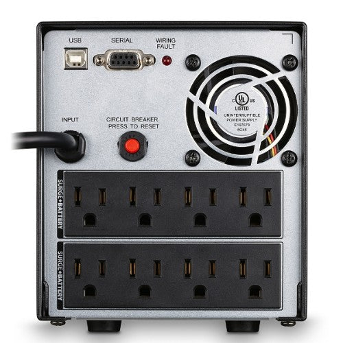 CyberPower OR1000PFCLCD uninterruptible power supply (UPS) Line-Interactive 1 kVA 700 W 8 AC outlet(s)