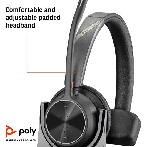 HP Poly Voyager 4310 Microsoft Teams Certified Headset +BT700 dongle +Charging Stand