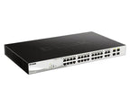 D-Link DGS-1210-28P network switch Managed L2 Gigabit Ethernet (10/100/1000) Power over Ethernet (PoE) 1U Black