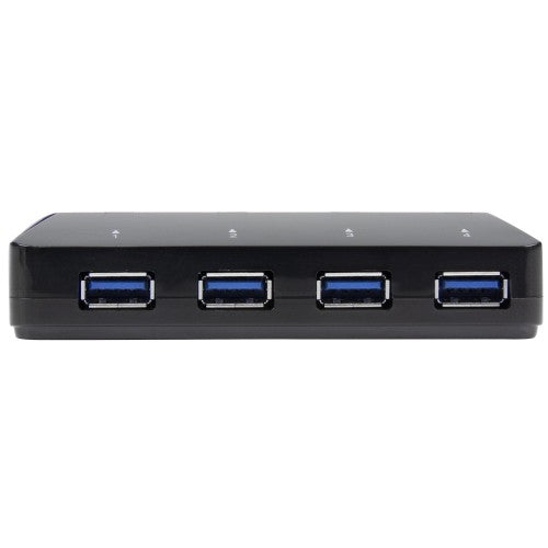 StarTech.com ST53004U1C interface hub USB 3.2 Gen 1 (3.1 Gen 1) Type-B 5000 Mbit/s Black