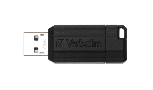 Verbatim PinStripe 128GB USB flash drive USB Type-A 2.0 Black