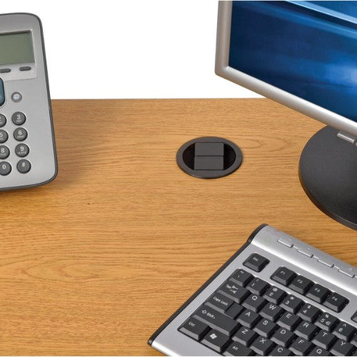 Tripp Lite TLP310DMUSB surge protector Black 3 AC outlet(s) 120 V 120" (3.05 m)