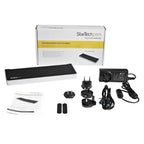 StarTech.com USB3DOCKH2DP laptop dock/port replicator Wired USB 3.2 Gen 1 (3.1 Gen 1) Type-A Black, Silver