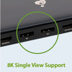 iogear GUD4C8K3 notebook dock/port replicator Wired Thunderbolt 4 Black