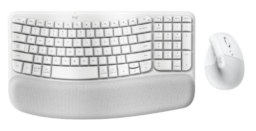 Logitech ERGO 920-013611 keyboard Mouse included Universal Bluetooth QWERTY US English White