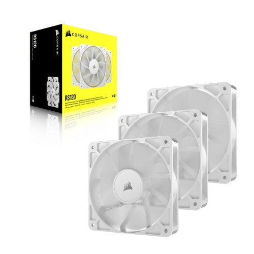 Corsair RS120 Computer case Fan 4.72" (12 cm) White 3 pc(s)