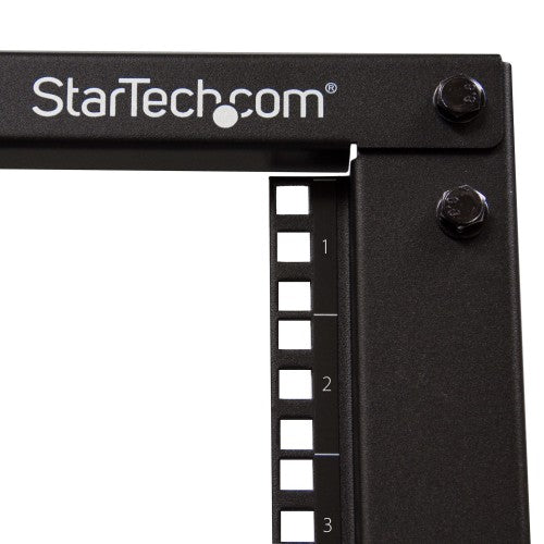 StarTech.com 4POSTRACK12U rack cabinet 12U Freestanding rack Black