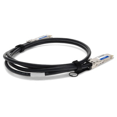AddOn Networks CAB-D-D-200G-2M-AO InfiniBand/fibre optic cable 78.7" (2 m) QSFP-DD Black, Silver