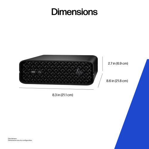HP Z2 Mini G1i Wolf Pro Security Edition Intel Core Ultra 5 235 16 GB DDR5-SDRAM 512 GB SSD NVIDIA RTX A400 Windows 11 Pro Mini PC Workstation AI Workstation, AI PC Black