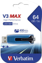 Verbatim Store 'n' Go V3 Max USB flash drive 64 GB USB Type-A 3.2 Gen 1 (3.1 Gen 1) Blue