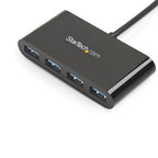 StarTech.com HB30C4AB interface hub USB 3.2 Gen 1 (3.1 Gen 1) Type-C 5000 Mbit/s Black