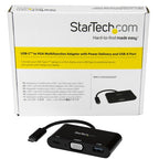StarTech.com CDP2VGAUACP laptop dock/port replicator Wired USB 3.2 Gen 1 (3.1 Gen 1) Type-C Black