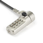 StarTech.com LTLOCKNBL cable lock Black, Silver 80.4" (2.04 m)
